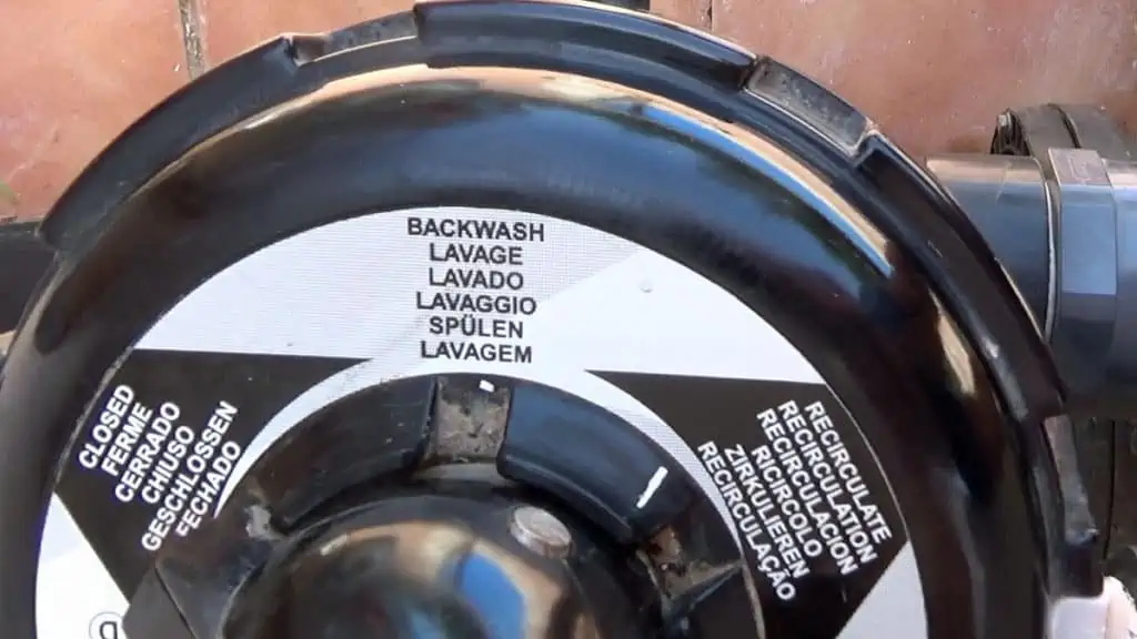 what is the backwash setting on a pool filter
