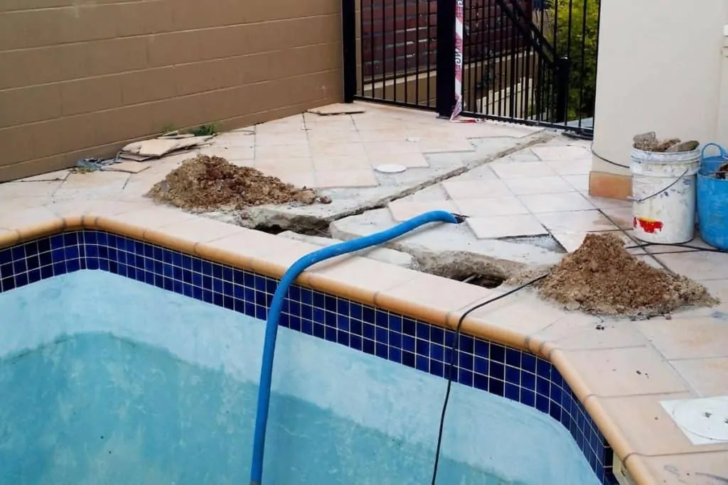 pool losing water - fixing a pool leak