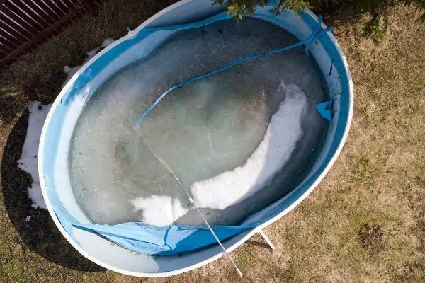 draining an above ground pool for winter