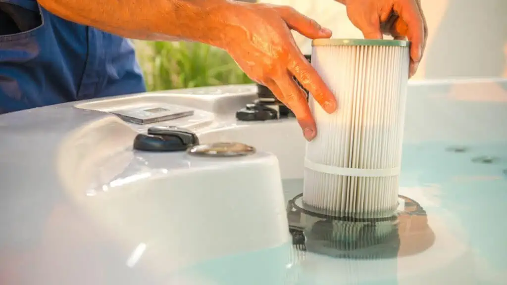 how to clean your hot tub filter
