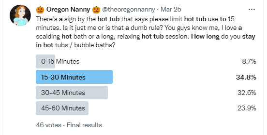 how long can you sit in a hot tub