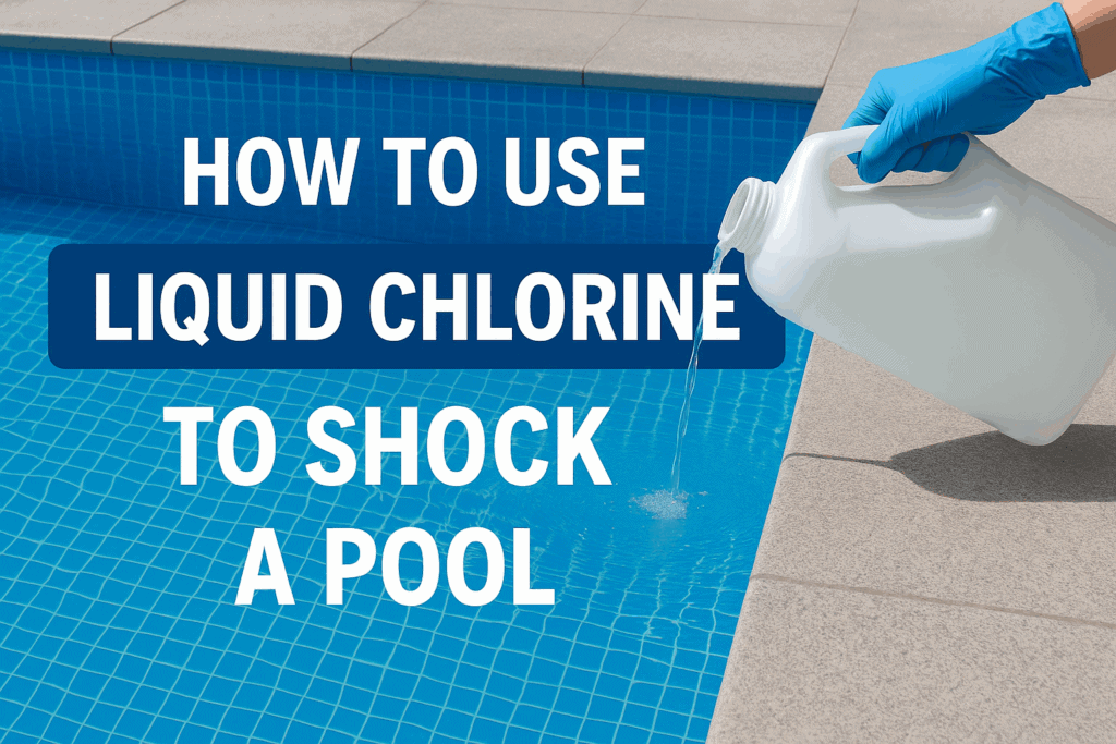How to Use Liquid Chlorine to Shock a Pool