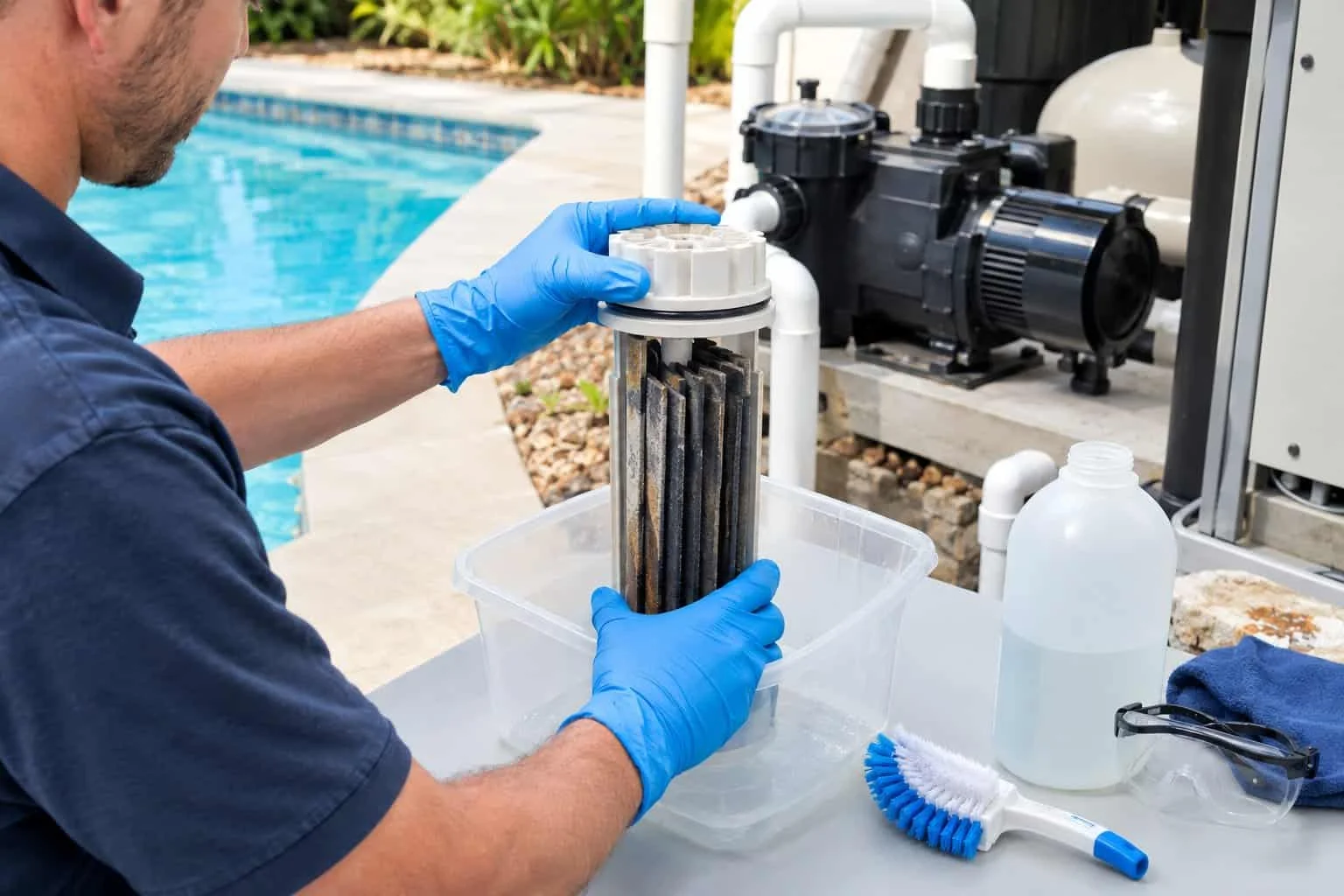 How to Clean a Pool Salt Cell Without Damaging It